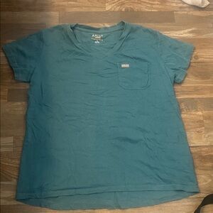 Ariat Teal Short Sleeve V-Neck Top
